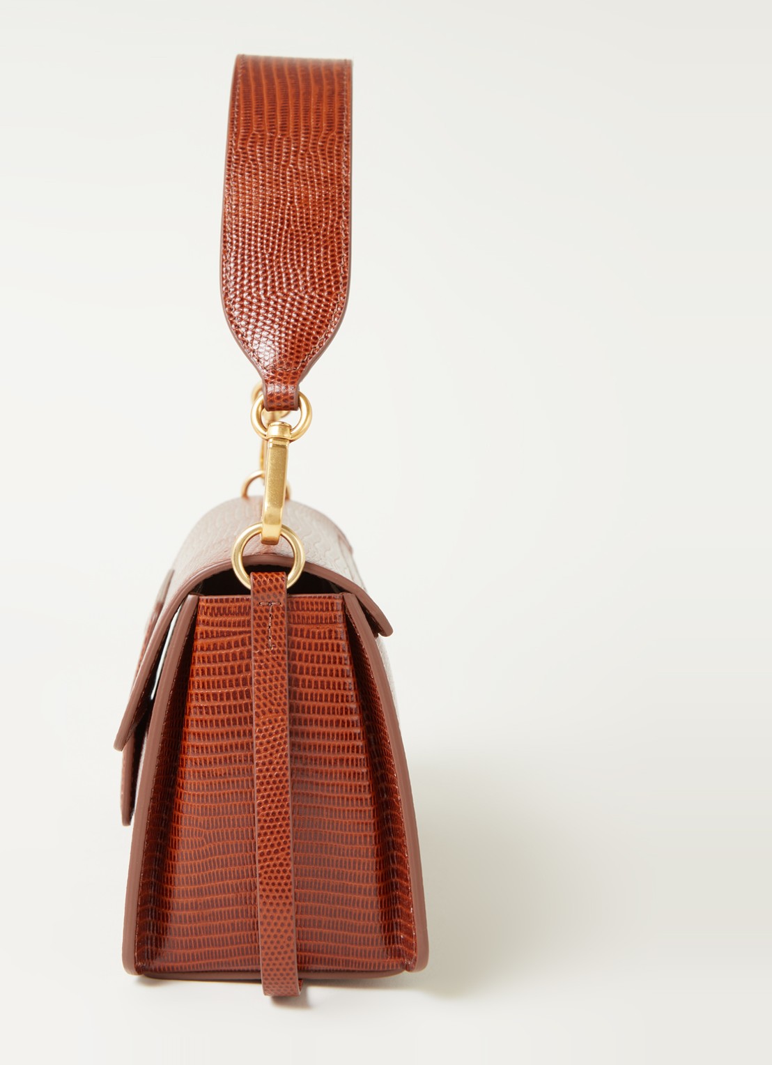 Wandler Georgia schoudertas van kalfsleer - detail 3 roestbruin