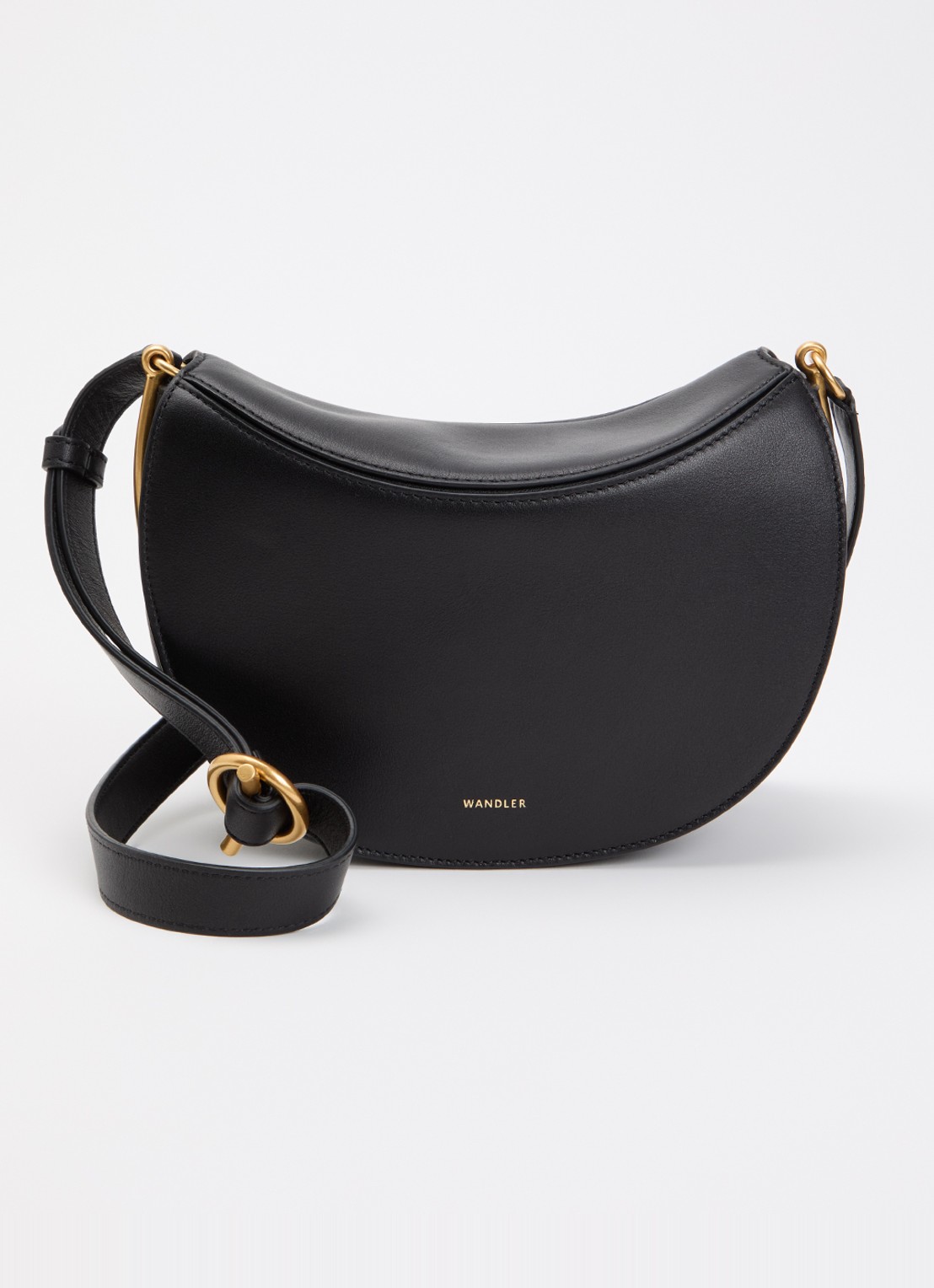 Wandler Kate crossbodytas van kalfsleer - voorkant 5 zwart