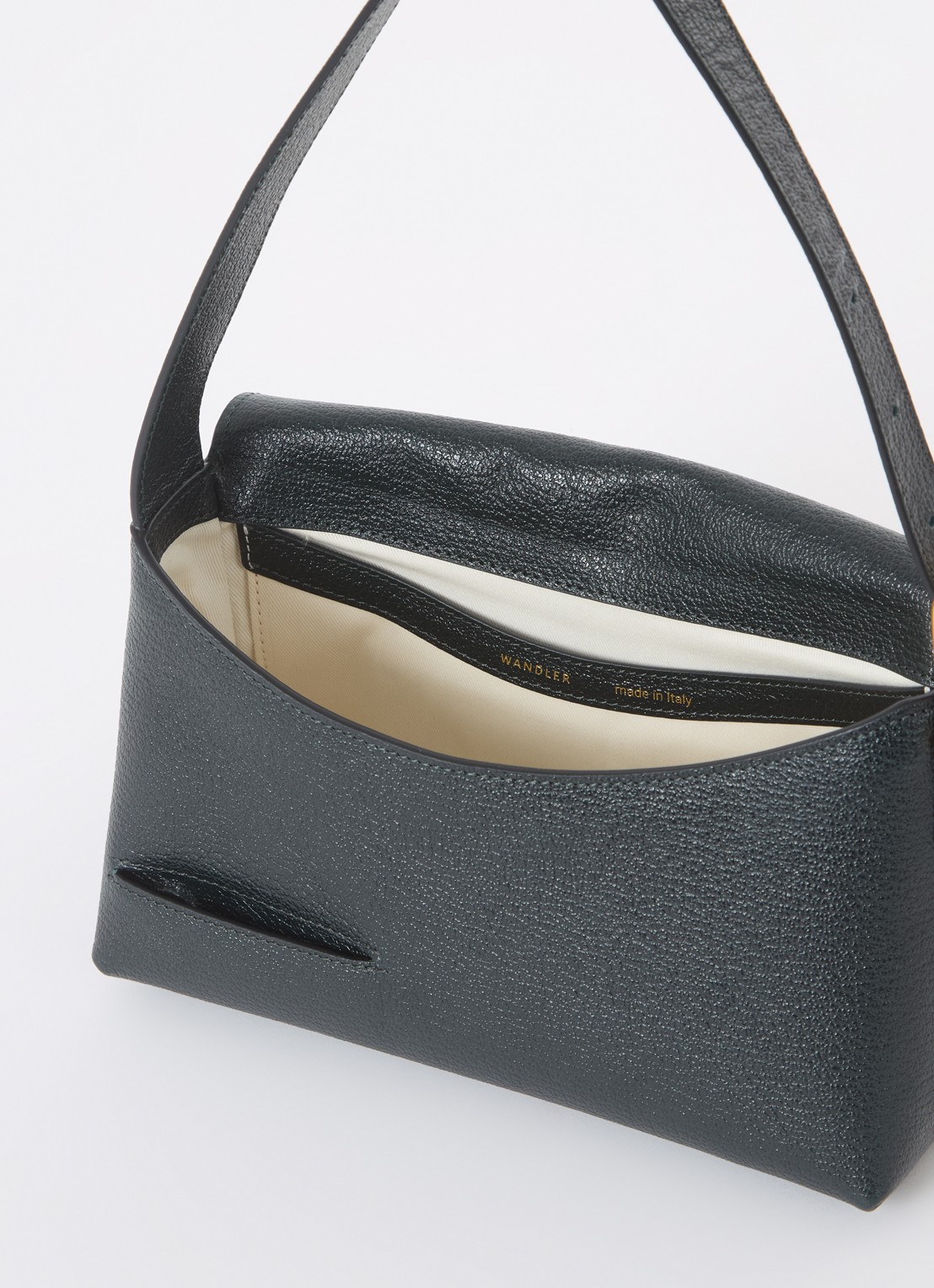 Wandler Oscar Baguette schoudertas van kalfsleer - detail 4 groen