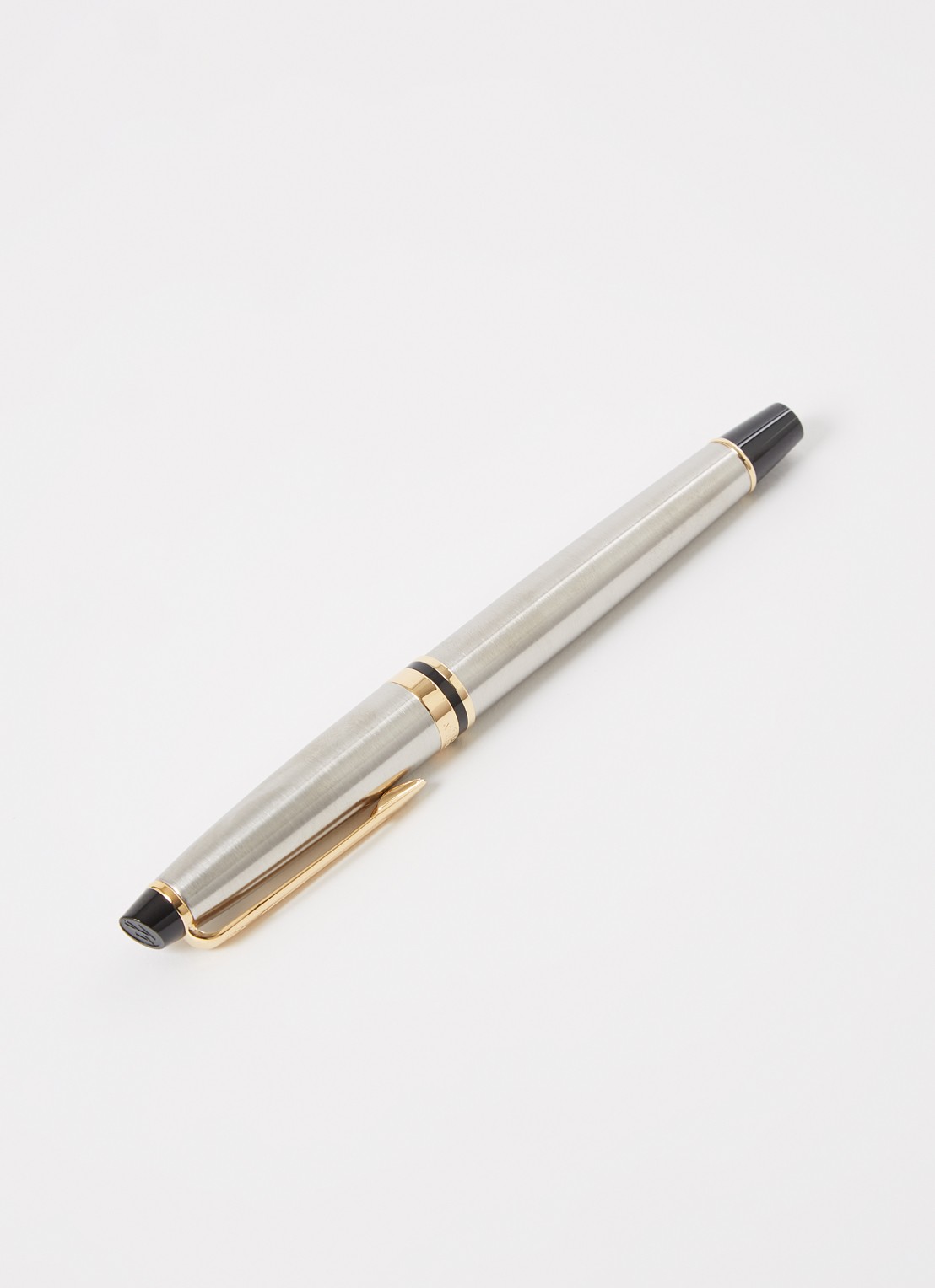 Waterman Expert GT vulpen van roestvrij staal - voorkant 2 zilver