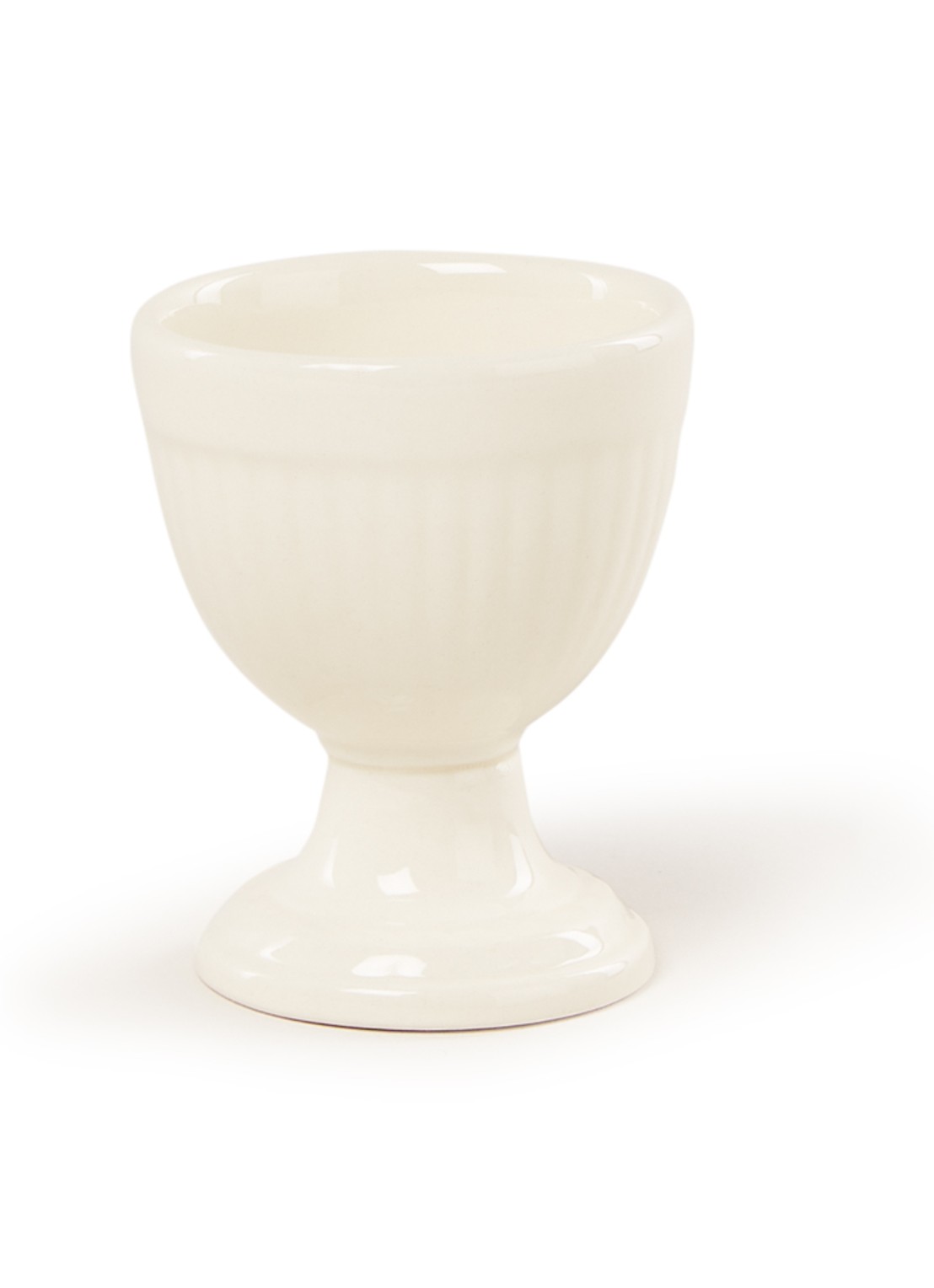 Wedgwood Edme eierdop  - voorkant 2 gebroken wit