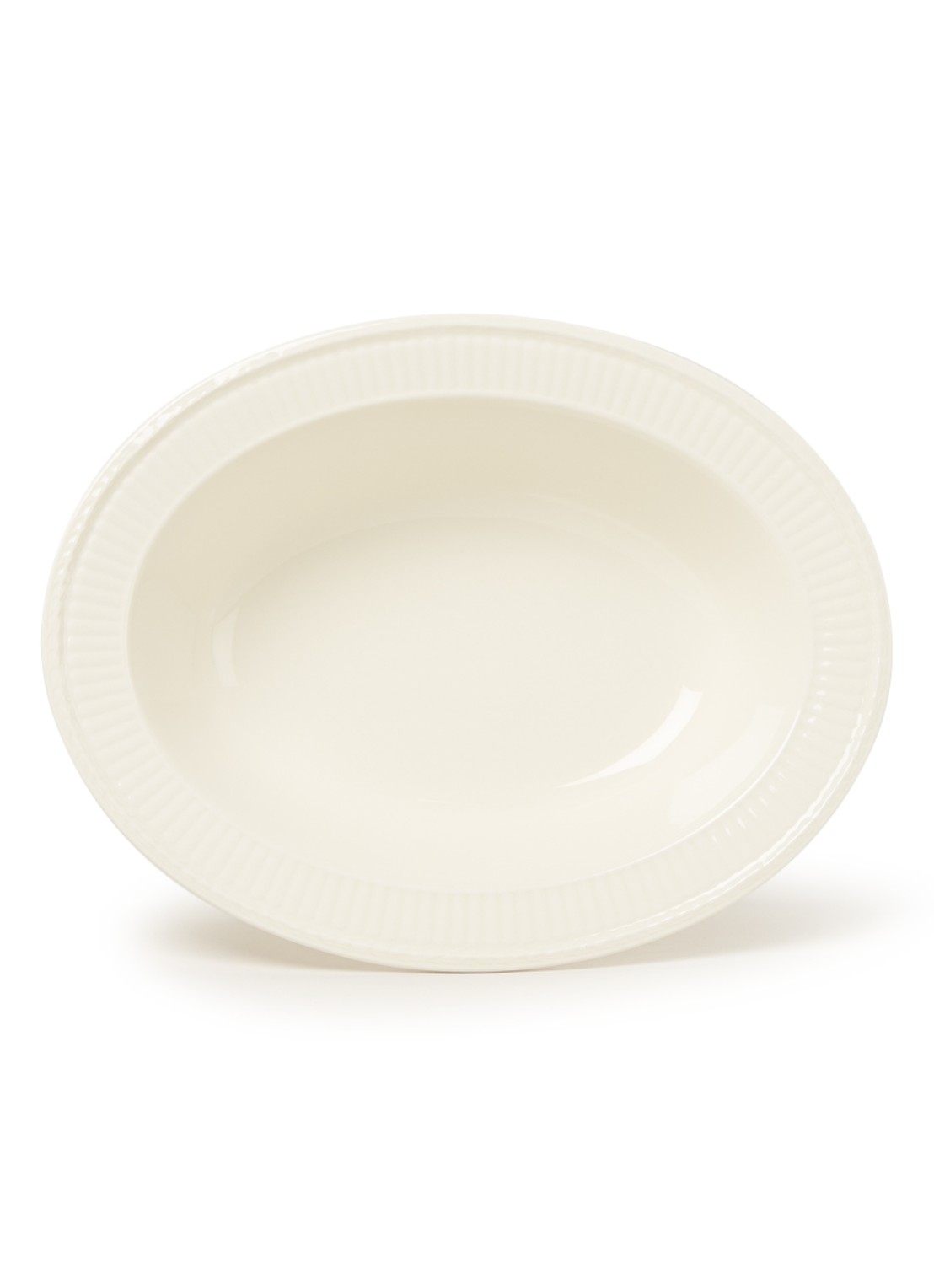 Wedgwood Edme serveerschaal 27 cm - voorkant gebroken wit