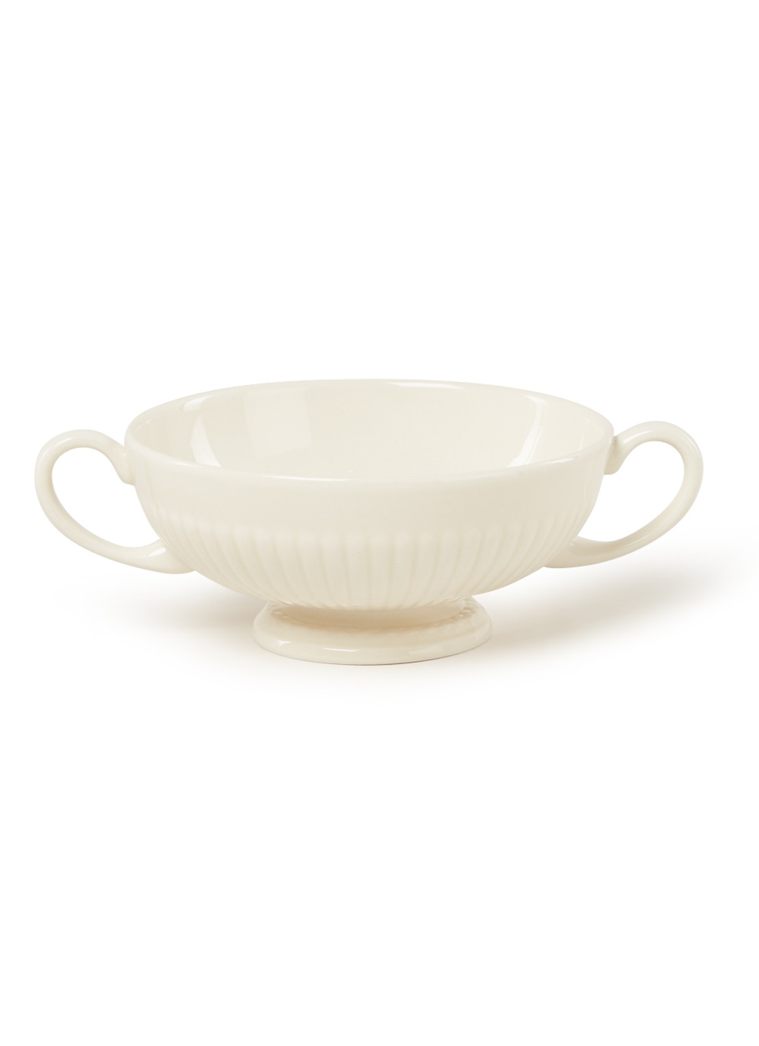 Wedgwood Edme soepkom 21 cl - voorkant gebroken wit