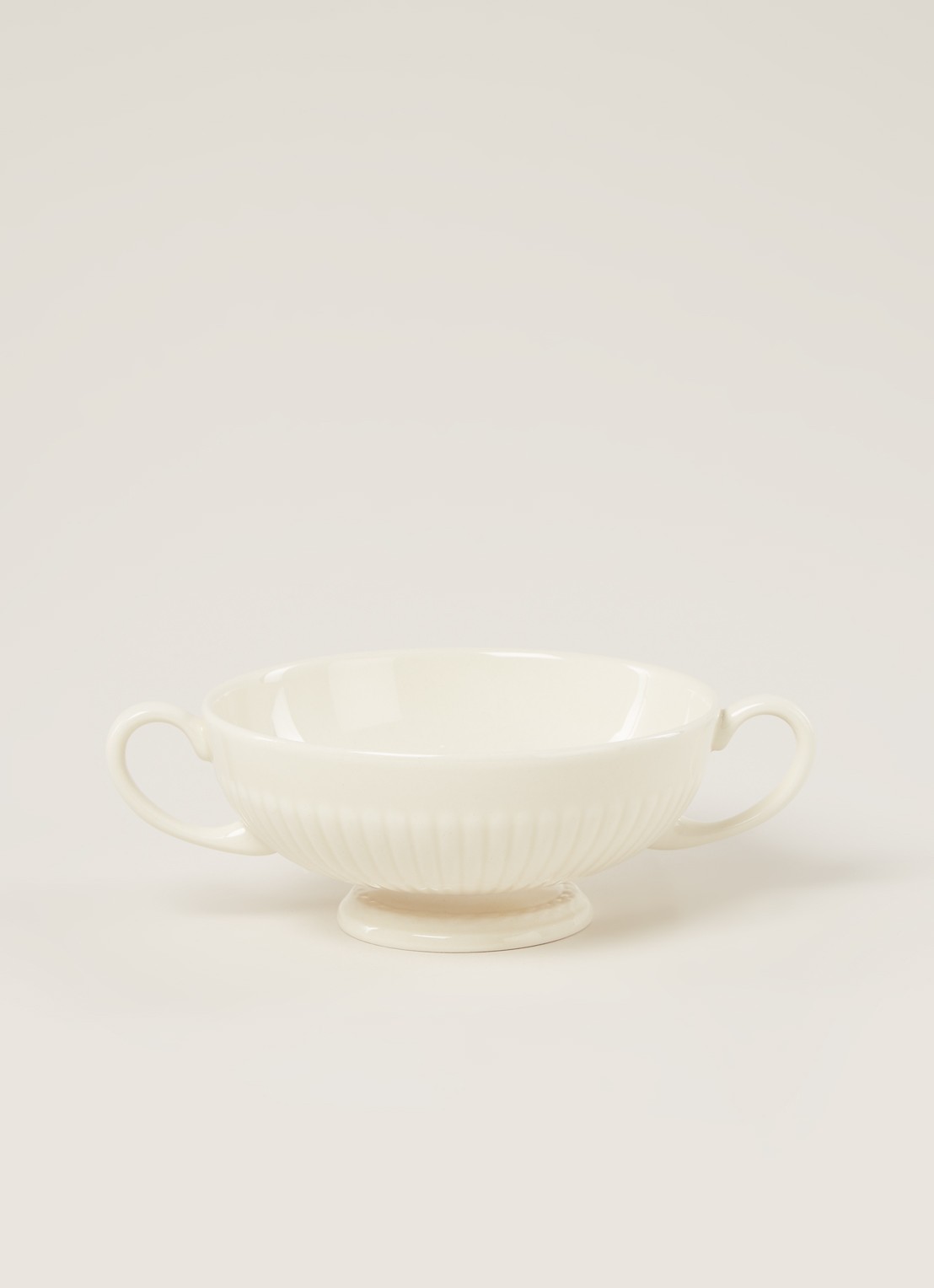 Wedgwood Edme soepkom 21 cl - voorkant 2 gebroken wit