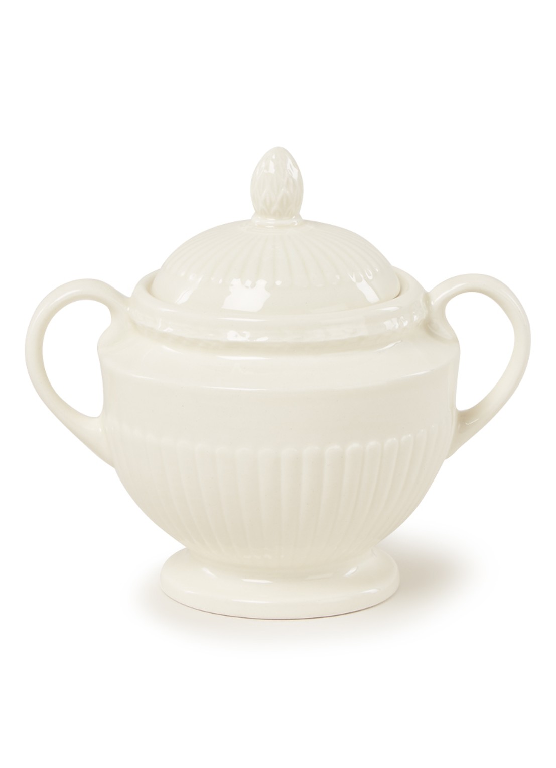 Wedgwood Edme suikerpot - voorkant gebroken wit