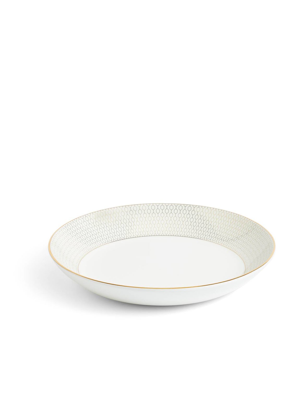Wedgwood Gio Gold diep bord 22 cm - detail 3 gebroken wit