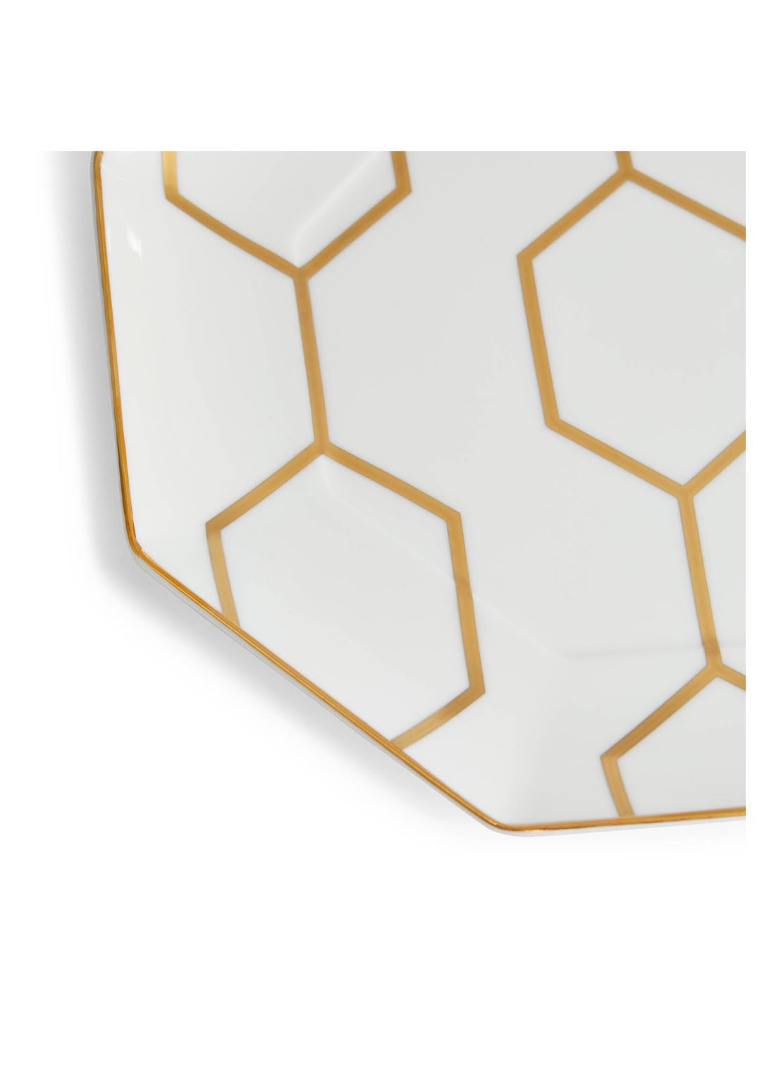 Wedgwood Gio Gold dinerbord 23 cm - voorkant 4 wit