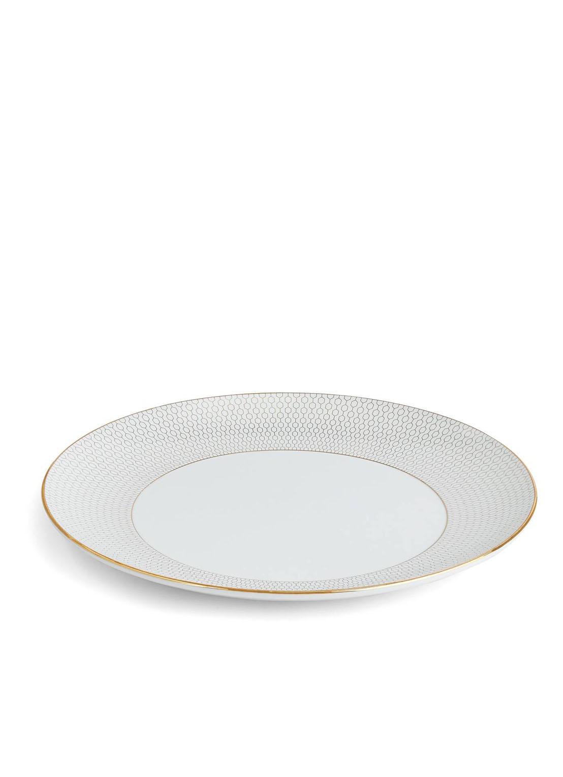 Wedgwood Gio Gold dinerbord 28 cm - detail gebroken wit