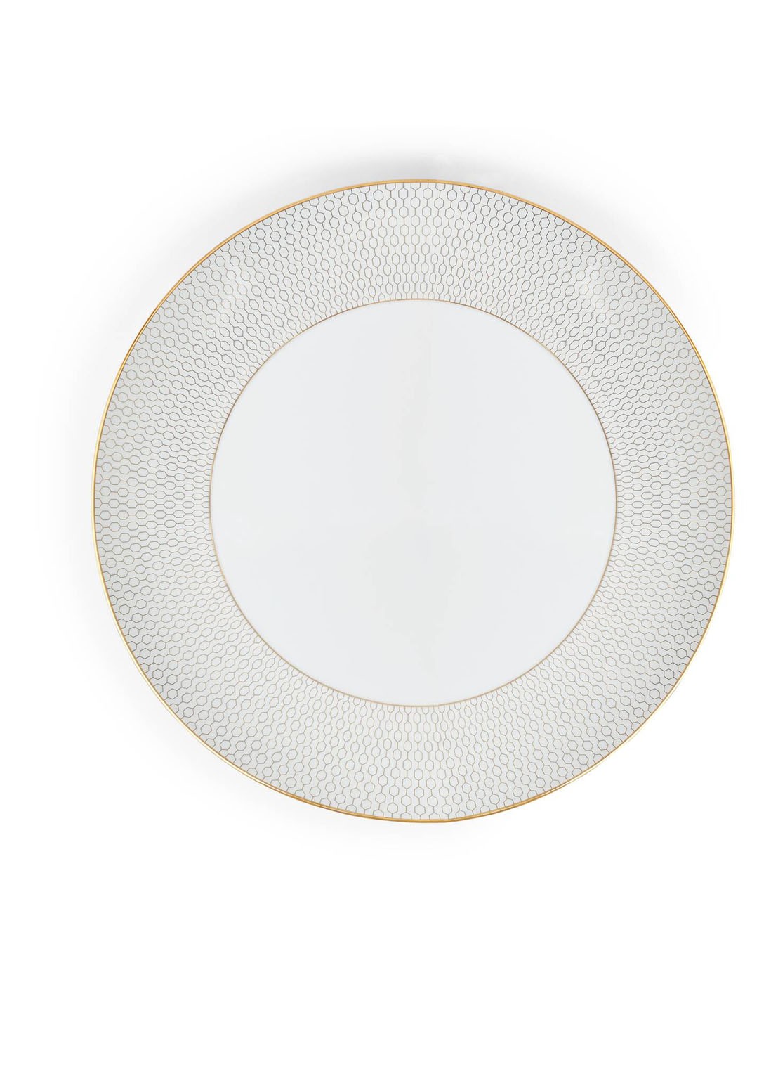 Wedgwood Gio Gold dinerbord 28 cm - voorkant 3 gebroken wit