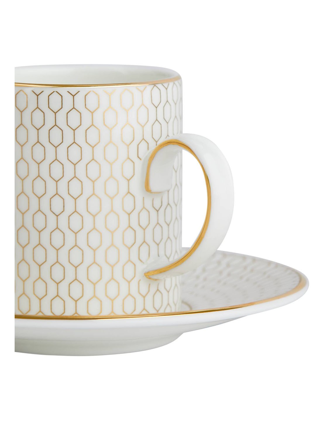 Wedgwood Gio Gold espressokopje met schotel 7,3 cl  - detail 7 gebroken wit