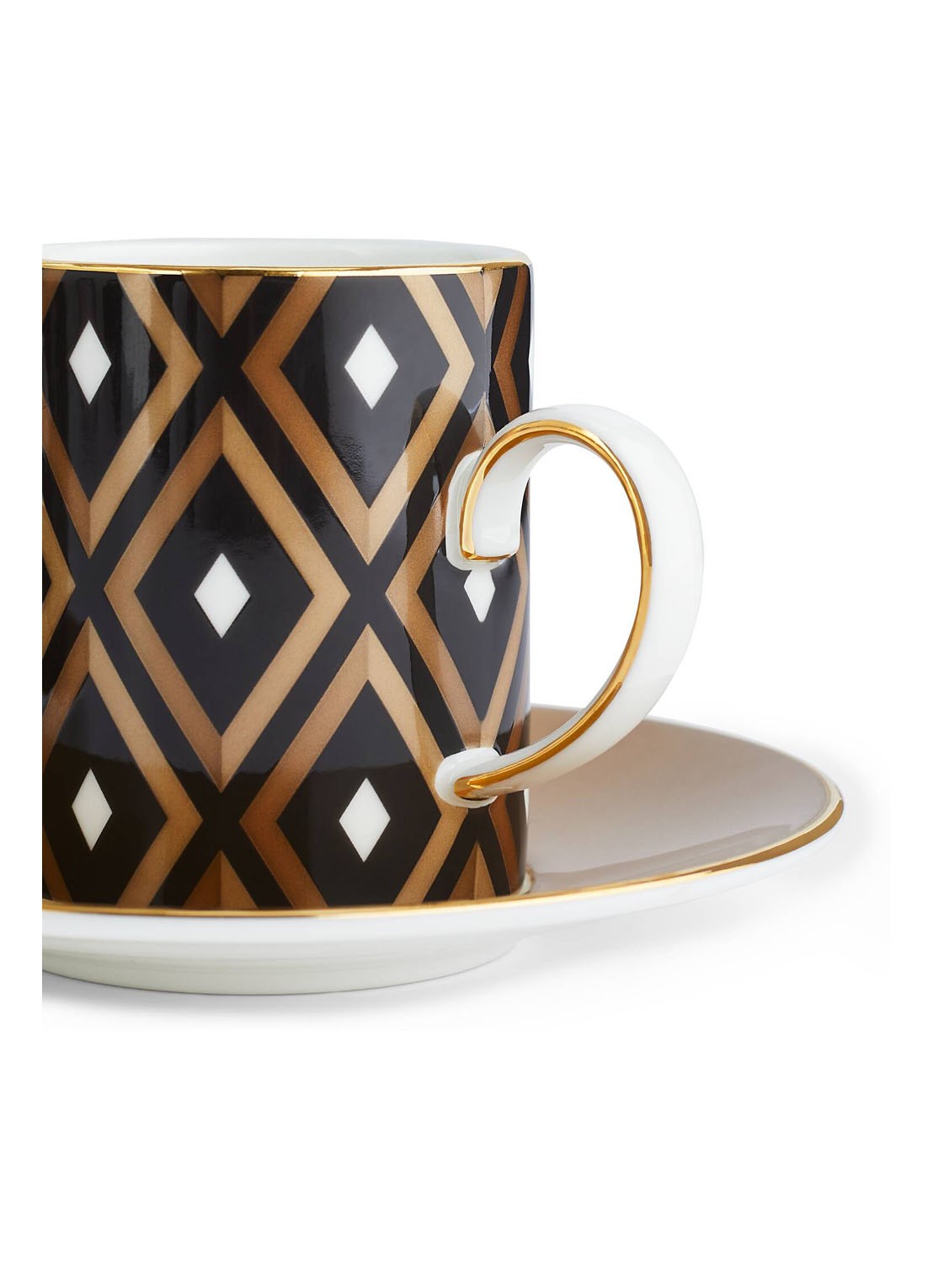 Wedgwood Gio Gold espressokopje met schotel set van 4 - detail 4 gold