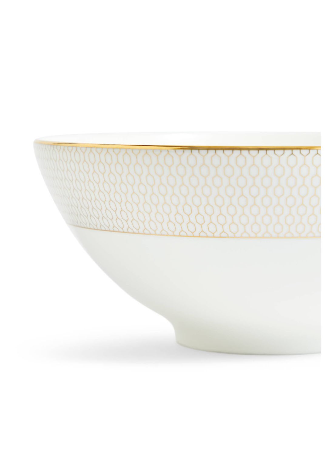 Wedgwood Gio Gold kom 20 cm - detail gebroken wit