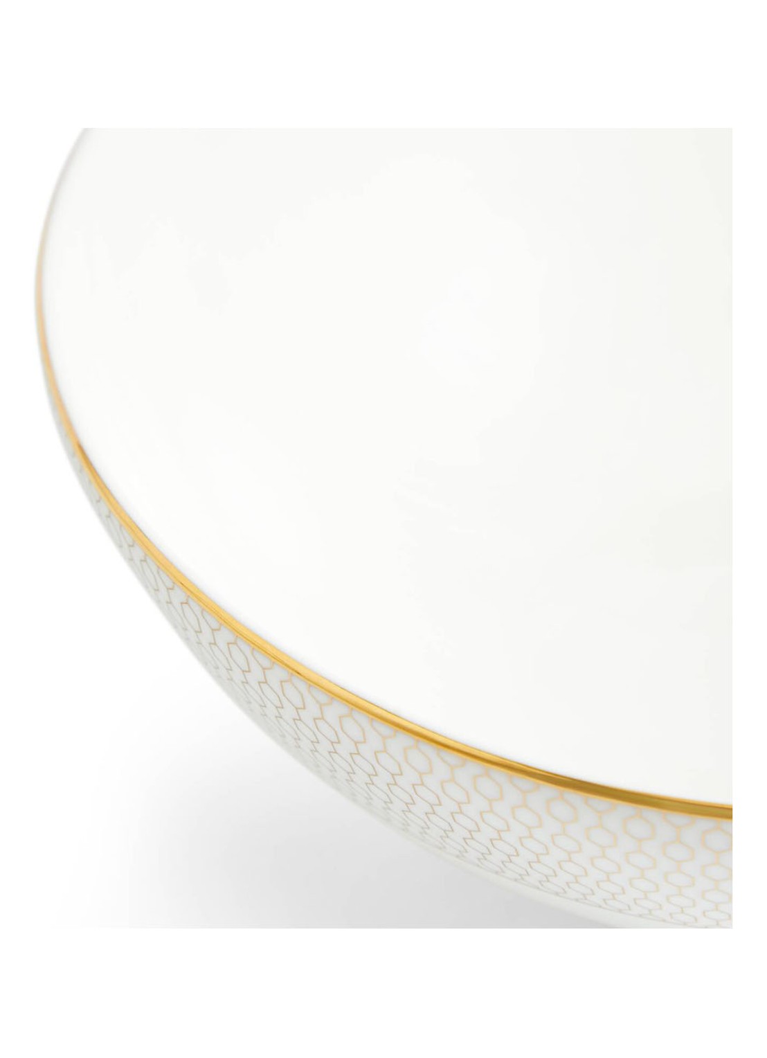 Wedgwood Gio Gold kom 20 cm - voorkant 3 gebroken wit