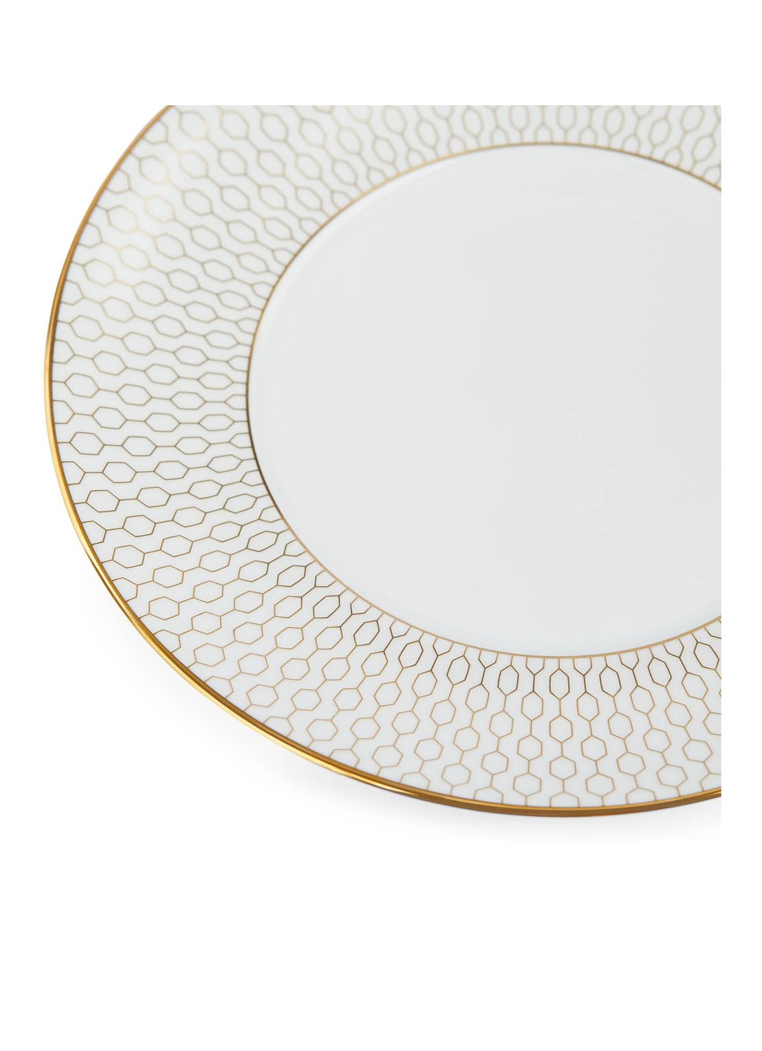 Wedgwood Gio Gold kopje met schotel 18 cl - detail gebroken wit