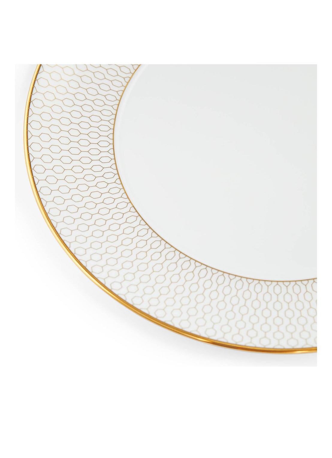 Wedgwood Gio Gold ontbijtbord 20 cm - voorkant 4 gebroken wit