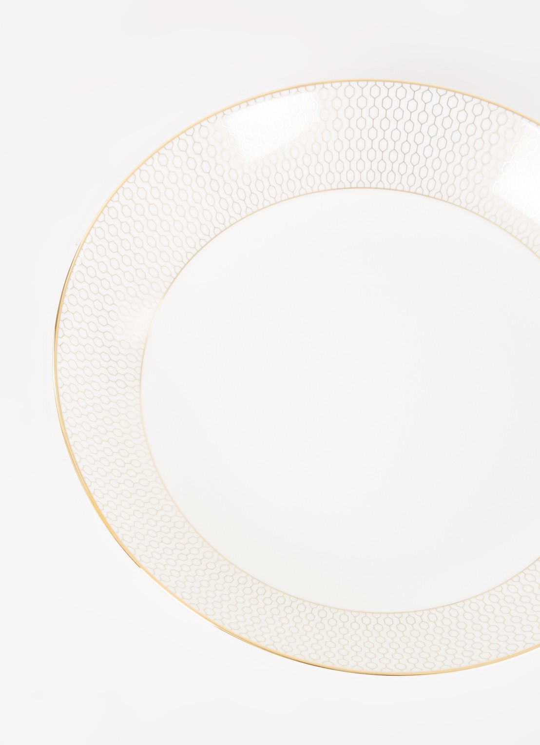 Wedgwood Gio Gold pastabord 24 cm - detail wit