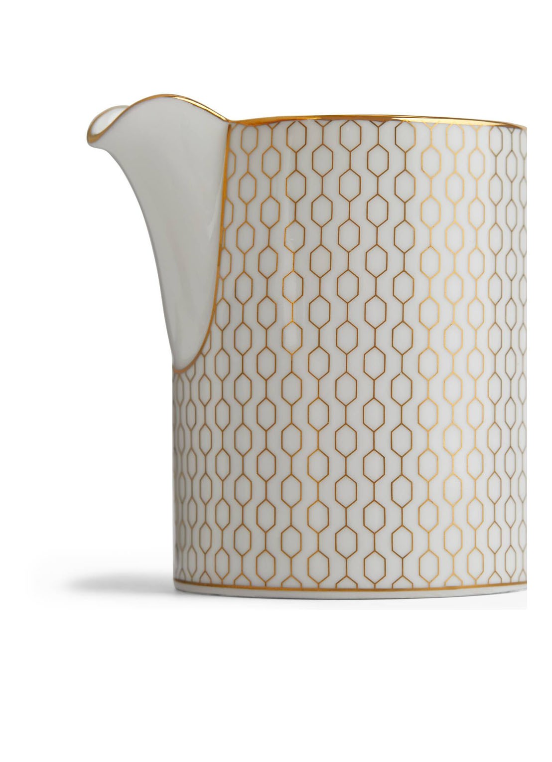 Wedgwood Gio Gold suikerpot en melkkan 2-delig - detail 3 wit
