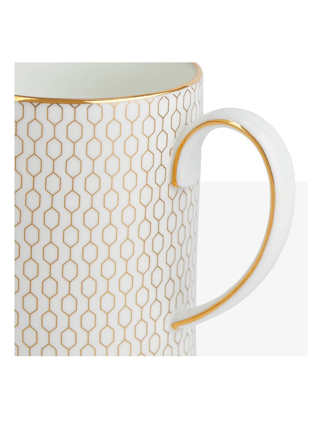 Wedgwood Gio Gold suikerpot en melkkan 2-delig - detail 4 wit