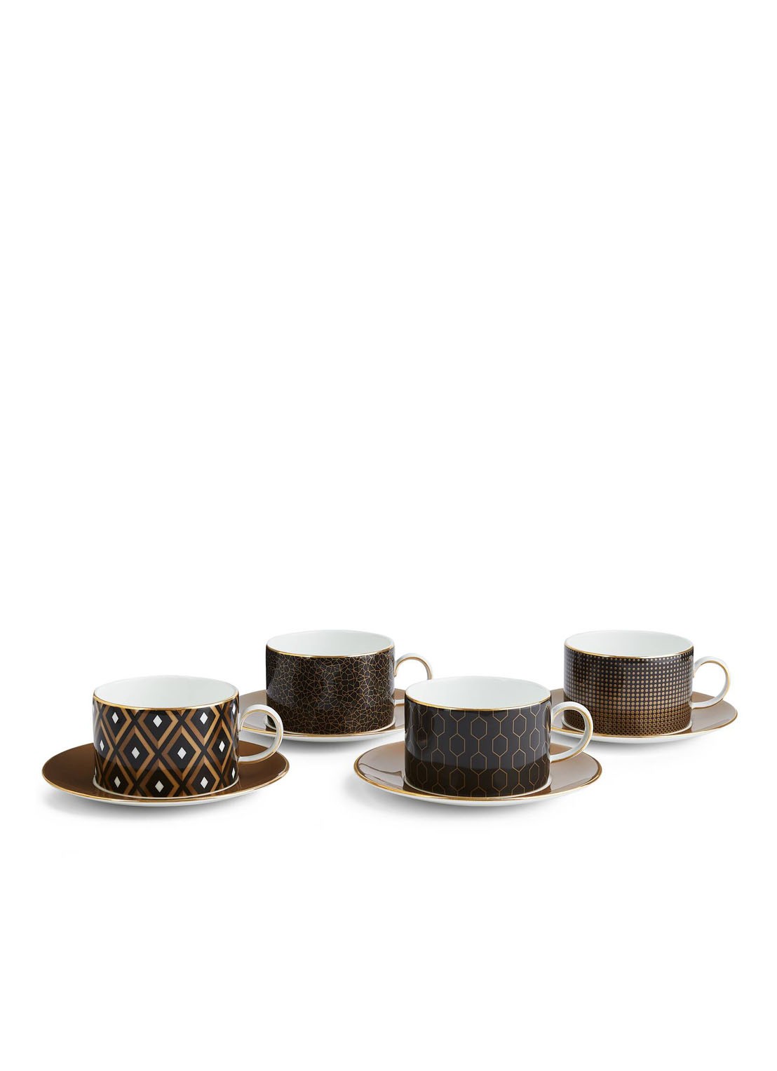 Wedgwood Gio Gold theekop met schotel set van 4 - detail 4 gold