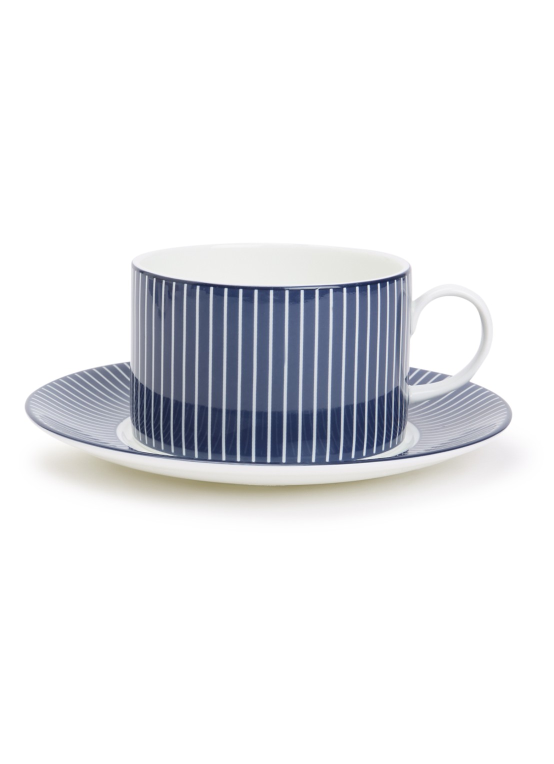 Wedgwood Gio kop en schotel 22 cl - voorkant donkerblauw
