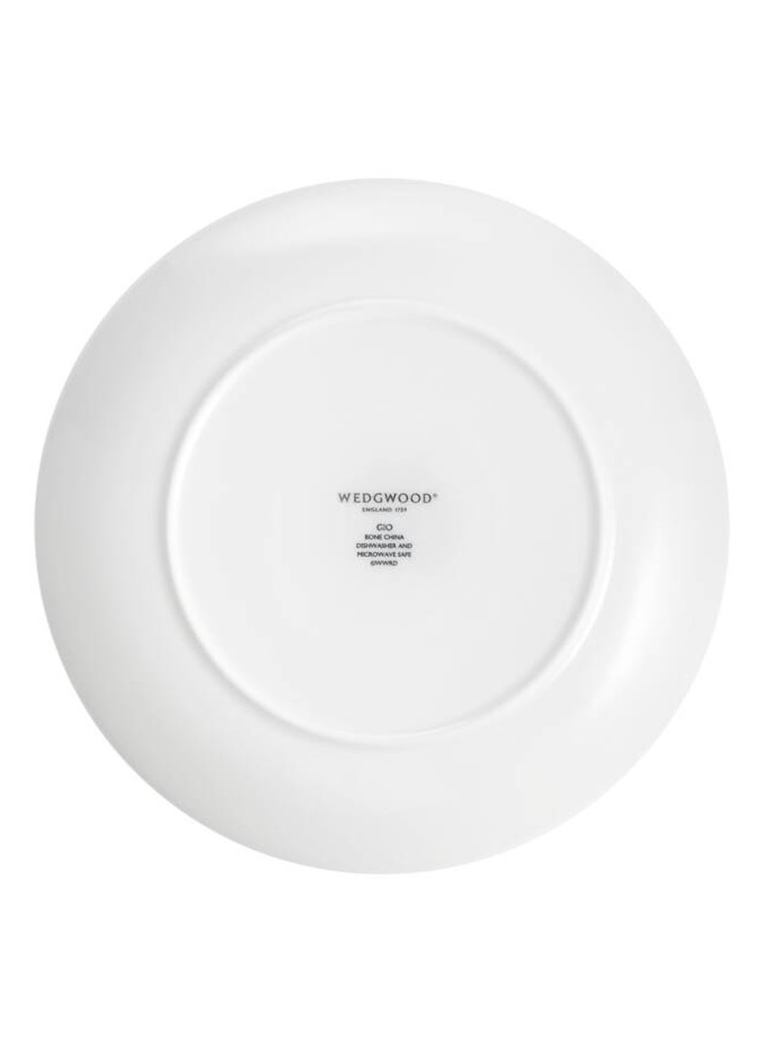 Wedgwood Gio Plate Coupe 17cm/7in - achterkant 5 gebroken wit