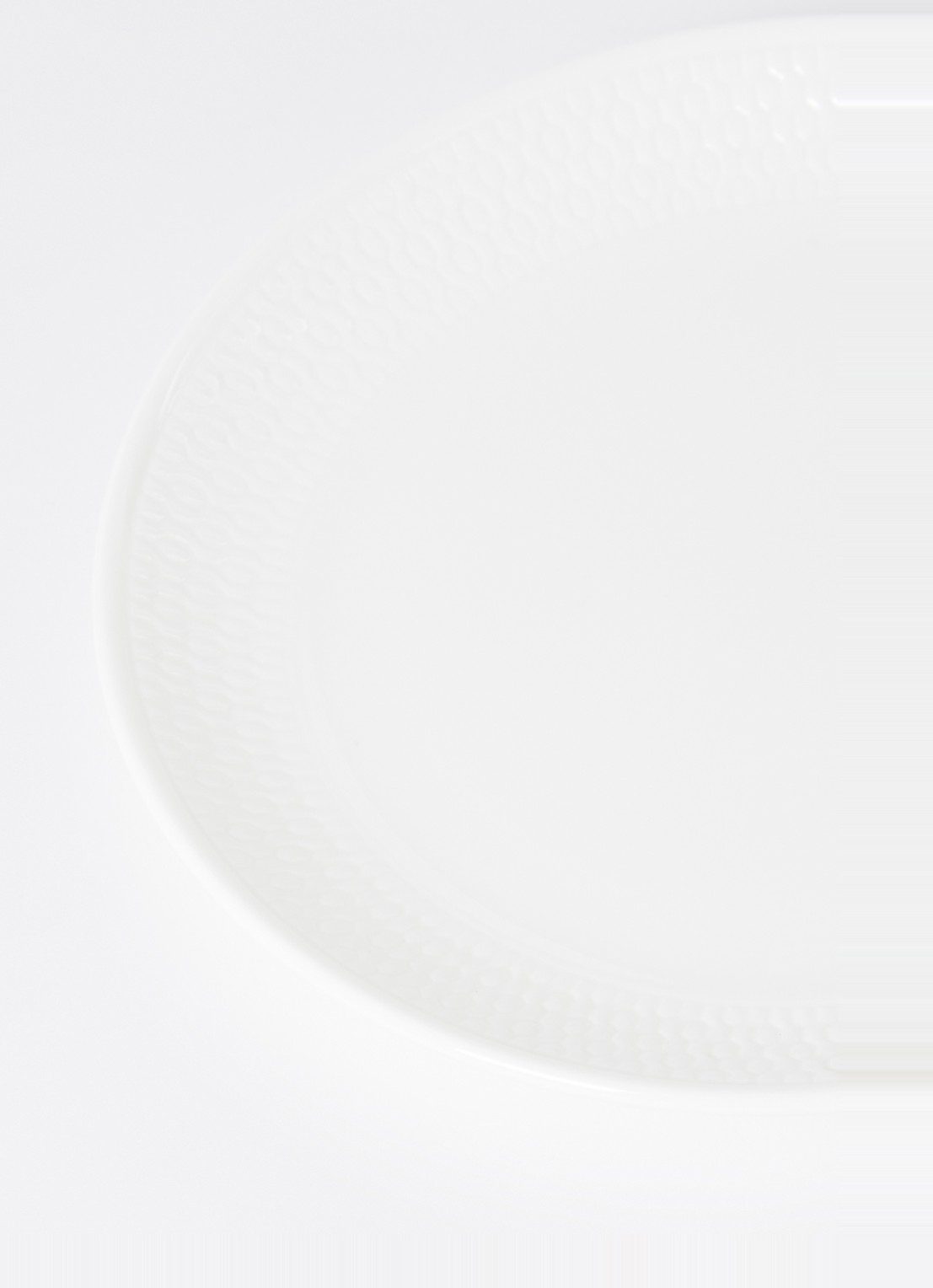 Wedgwood Gio Plate Coupe 17cm/7in - detail 3 gebroken wit