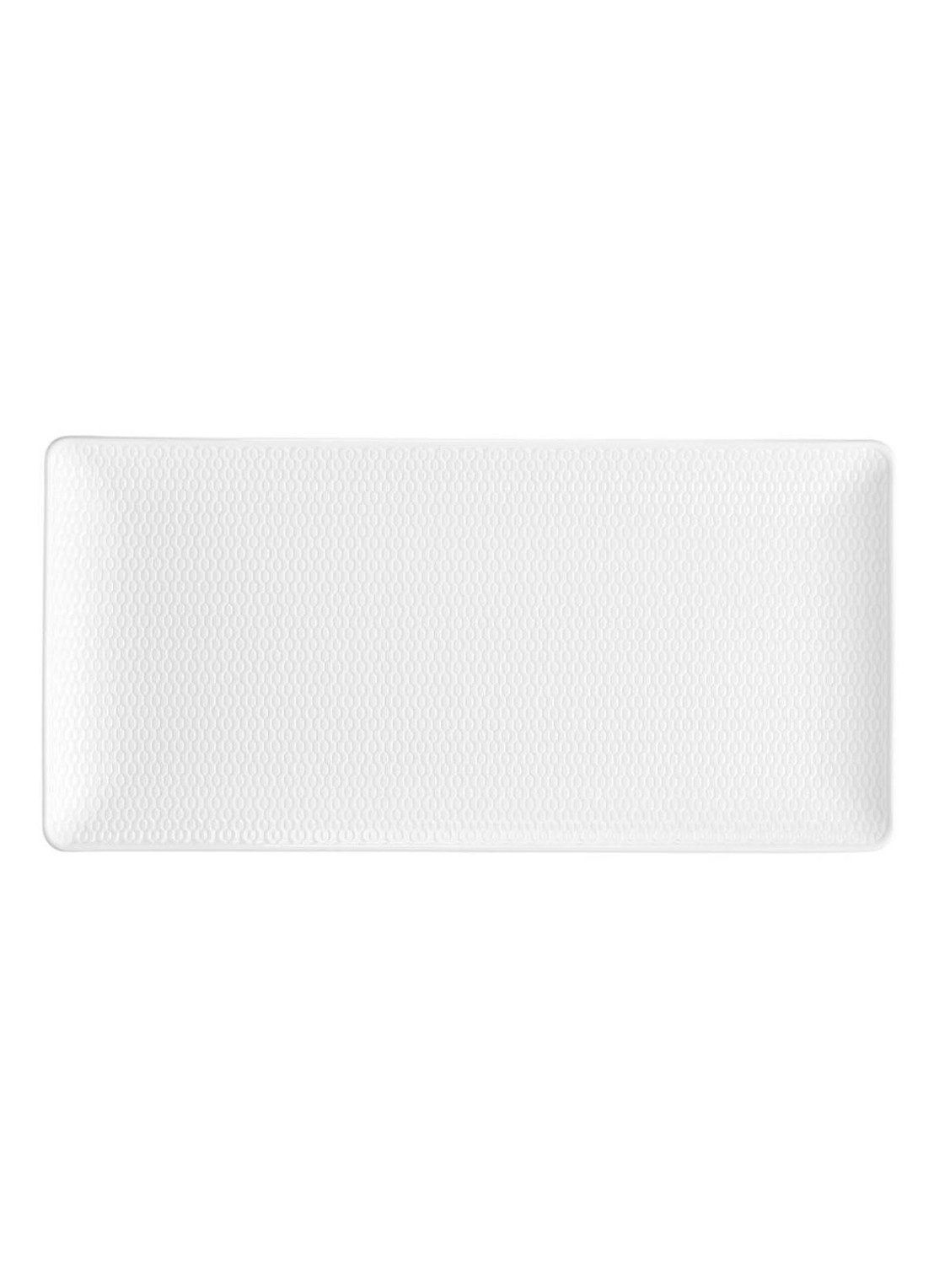 Wedgwood Gio Rect serveerschaal 32 cm - achterkant wit