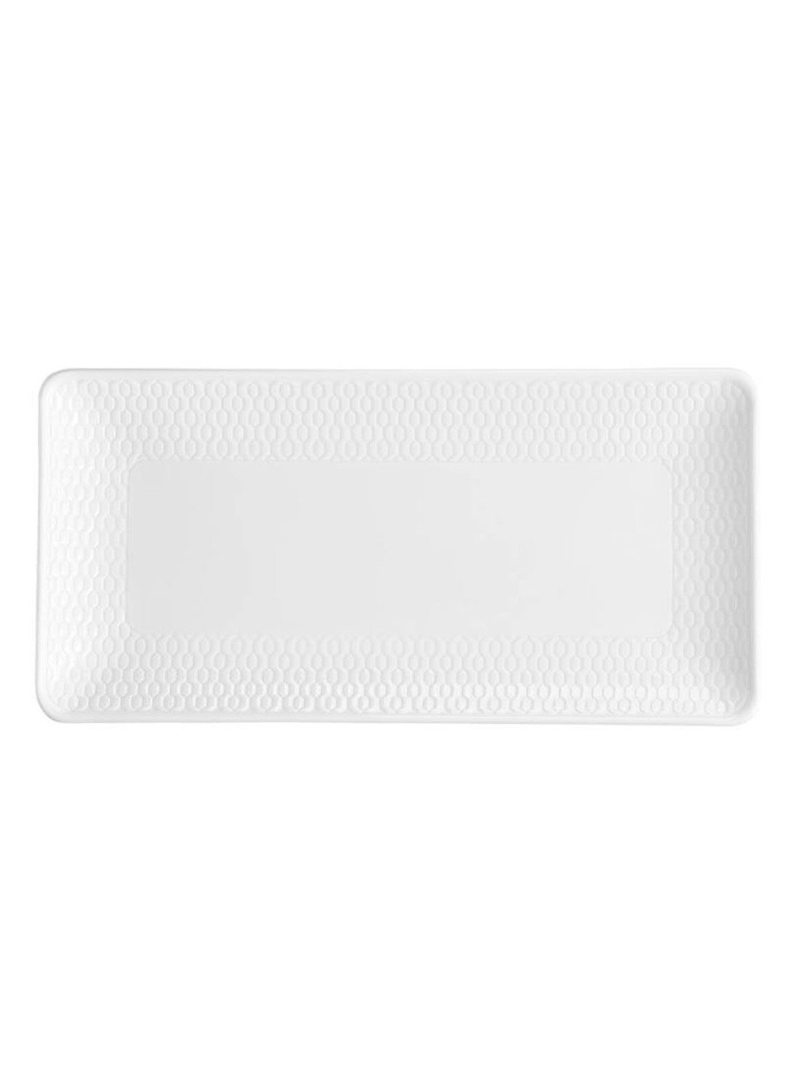Wedgwood Gio Rectangular serveerschaal 21 cm - achterkant wit
