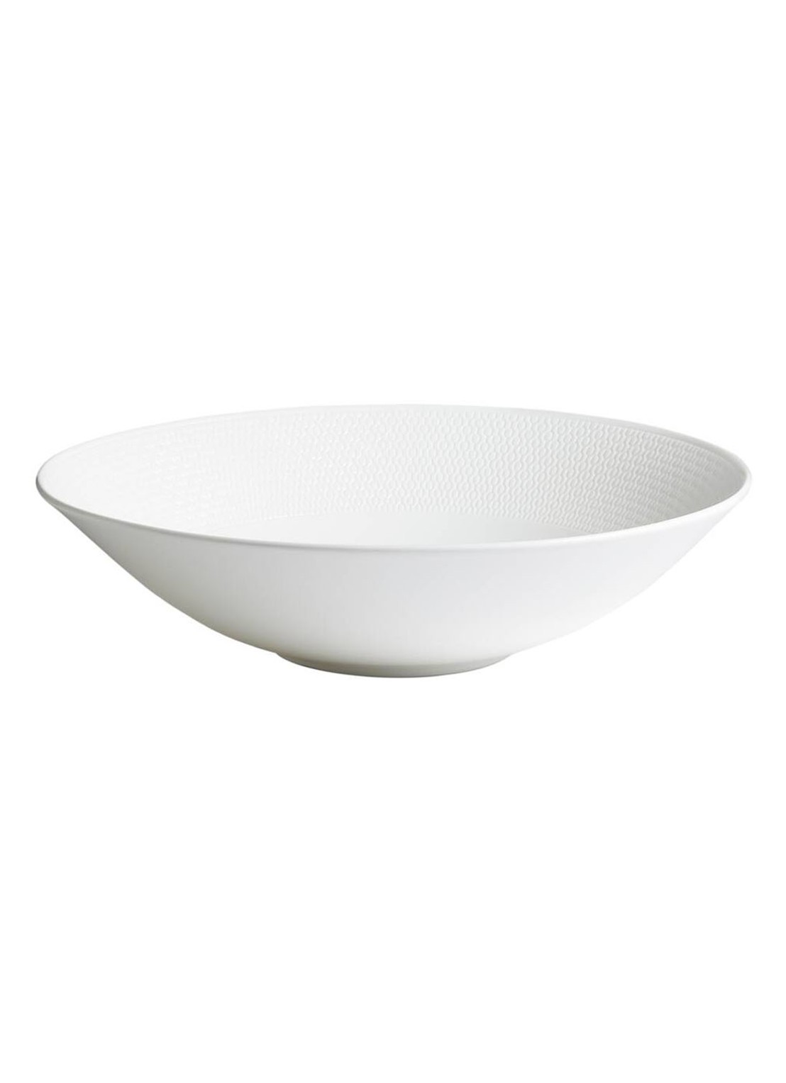 Wedgwood Gio serveerschaal 28 cm - voorkant wit