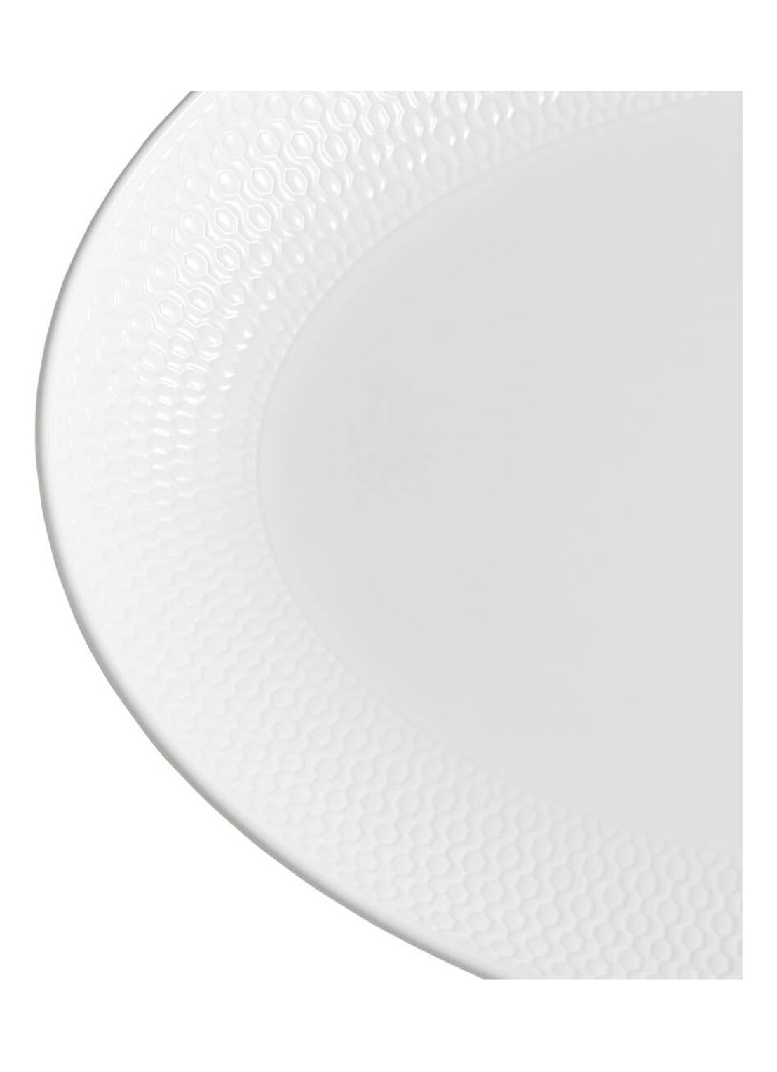 Wedgwood Gio serveerschaal 30 cm  - voorkant 2 gebroken wit