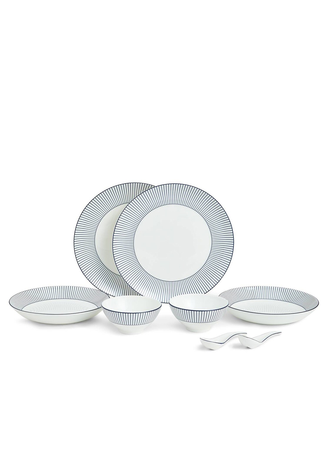 Wedgwood Gio serviesset 8-delig - voorkant wit