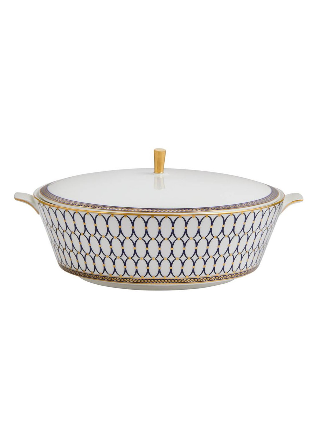 Wedgwood Renaiss Gold Cov Veg 1.5L - voorkant kobaltblauw