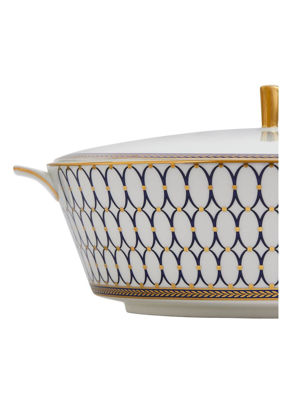 Wedgwood Renaiss Gold Cov Veg 1.5L - voorkant 2 kobaltblauw