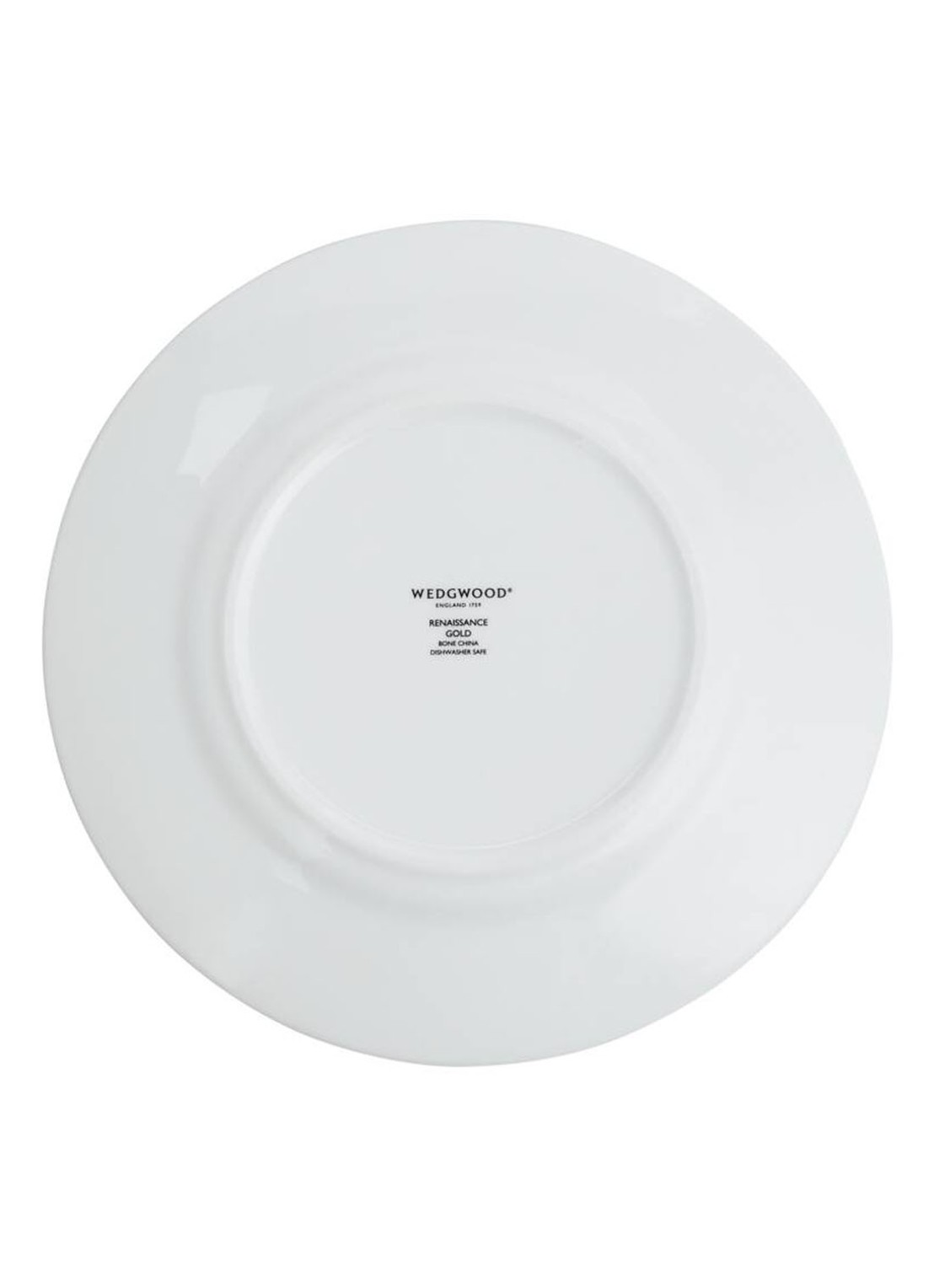 Wedgwood Renaiss Gold Plate 20cm/8in - achterkant royalblauw