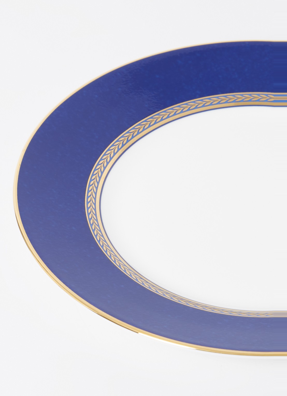 Wedgwood Renaiss Gold Plate 20cm/8in - detail 4 royalblauw