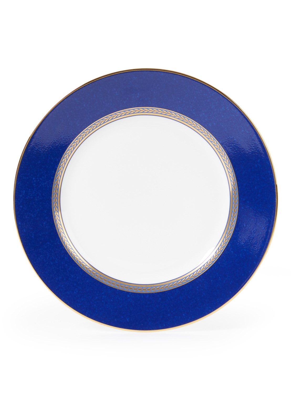 Wedgwood Renaiss Gold Plate 20cm/8in - voorkant 2 royalblauw