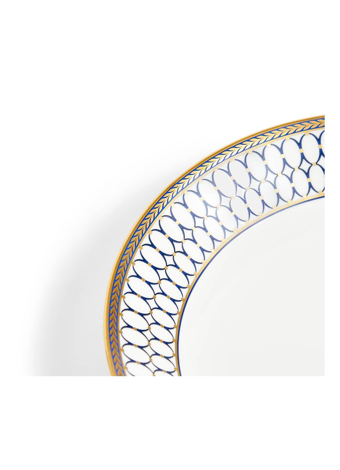Wedgwood Renaissance Gold diep bord 22 cm - detail 2 gebroken wit