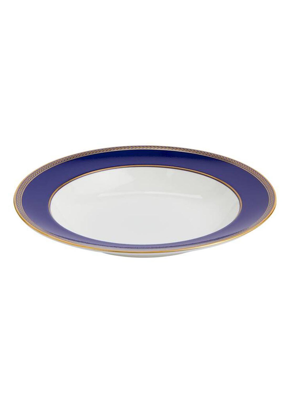 Wedgwood Renaissance Gold diep bord 23 cm - voorkant 3 kobaltblauw