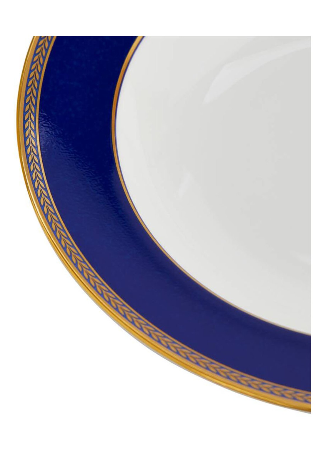 Wedgwood Renaissance Gold diep bord 23 cm - voorkant 4 kobaltblauw