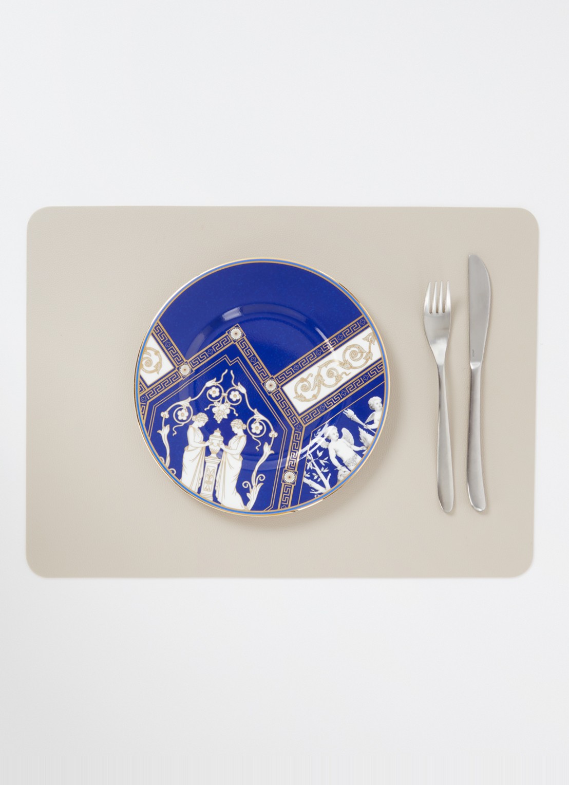 Wedgwood Renaissance Gold dinerbord 23 cm - detail 4 donkerblauw