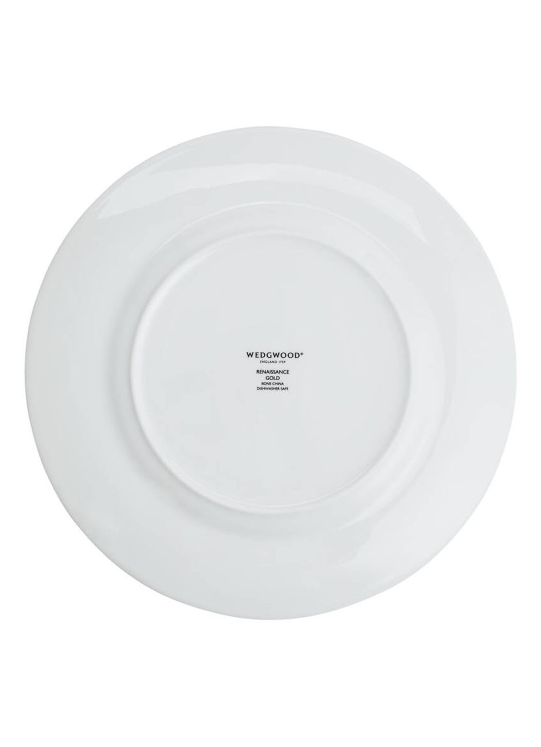 Wedgwood Renaissance Gold dinerbord 27 cm - achterkant wit
