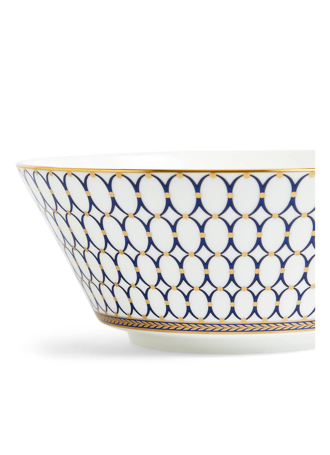 Wedgwood Renaissance Gold kom 20 cm - detail gebroken wit