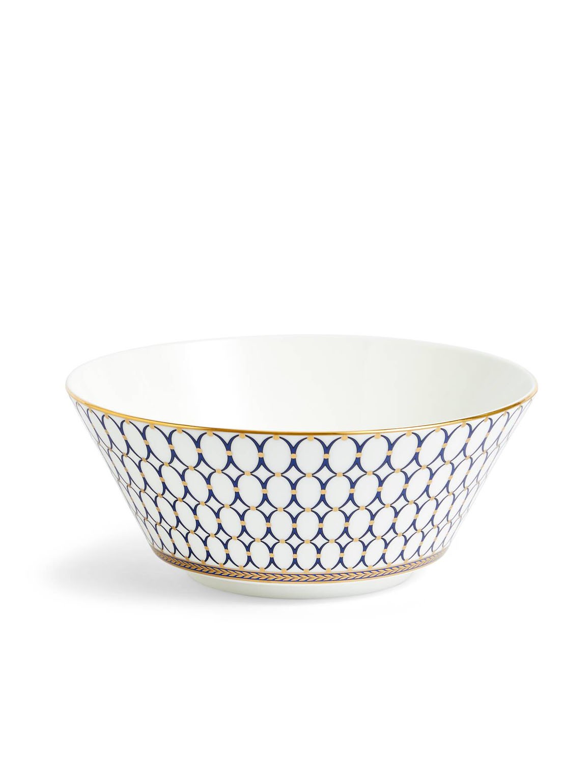 Wedgwood Renaissance Gold kom 20 cm - voorkant 2 gebroken wit