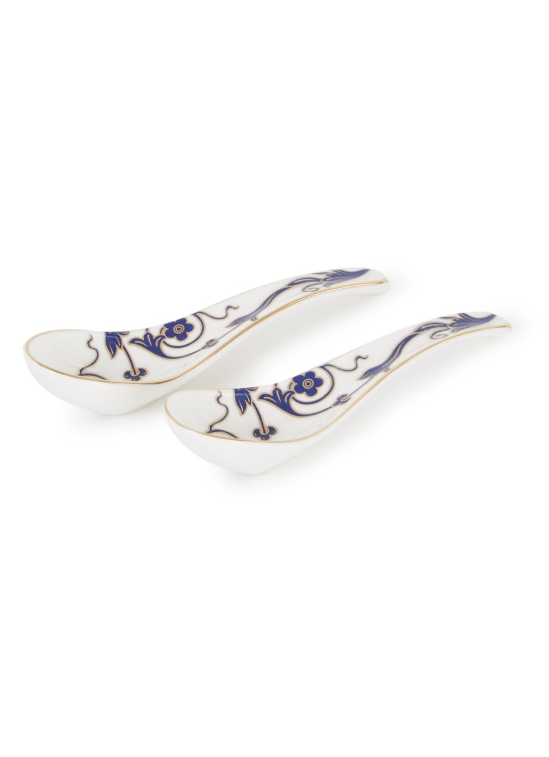 Wedgwood Renaissance Gold lepel set van 2 - voorkant wit