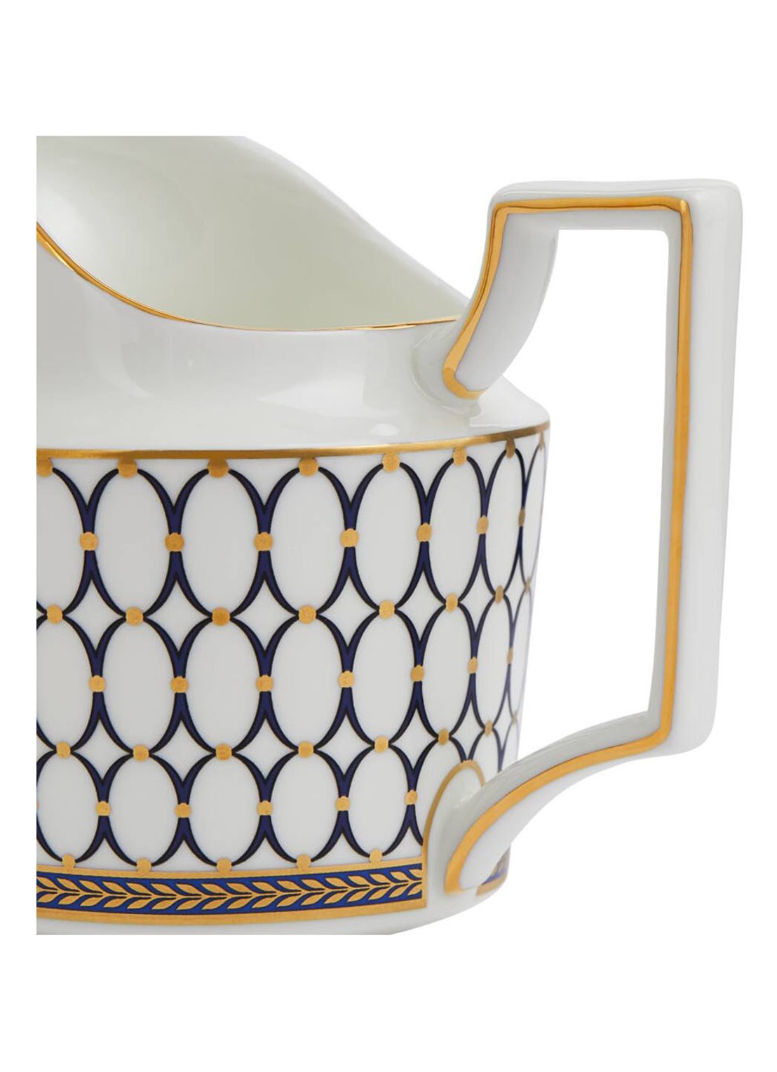 Wedgwood Renaissance Gold melkkannetje 20 cl  - achterkant gebroken wit