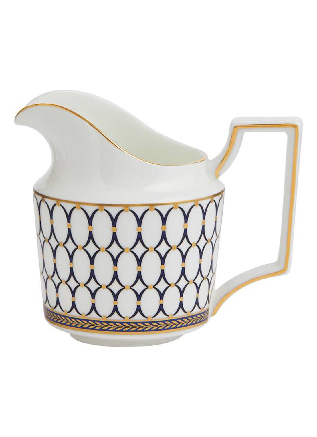 Wedgwood Renaissance Gold melkkannetje 20 cl  - voorkant 2 gebroken wit