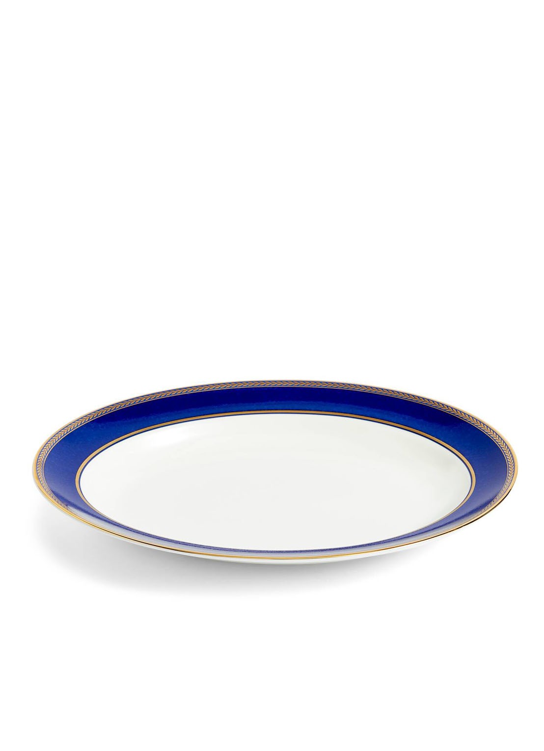 Wedgwood Renaissance Gold ovale serveerschaal 28 cm - detail 4 royalblauw