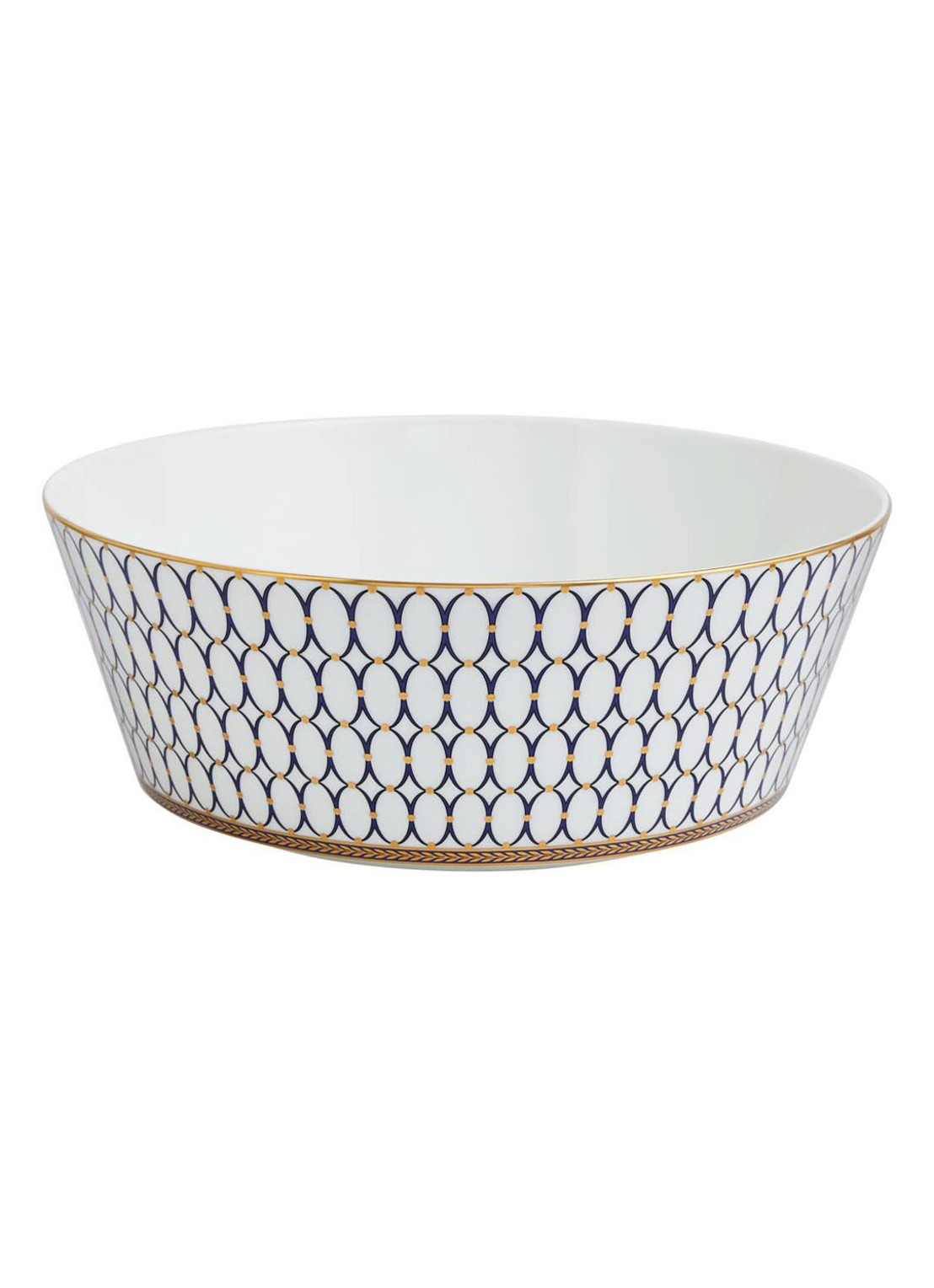 Wedgwood Renaissance Gold saladeschaal 25 cm - detail 5 donkerblauw