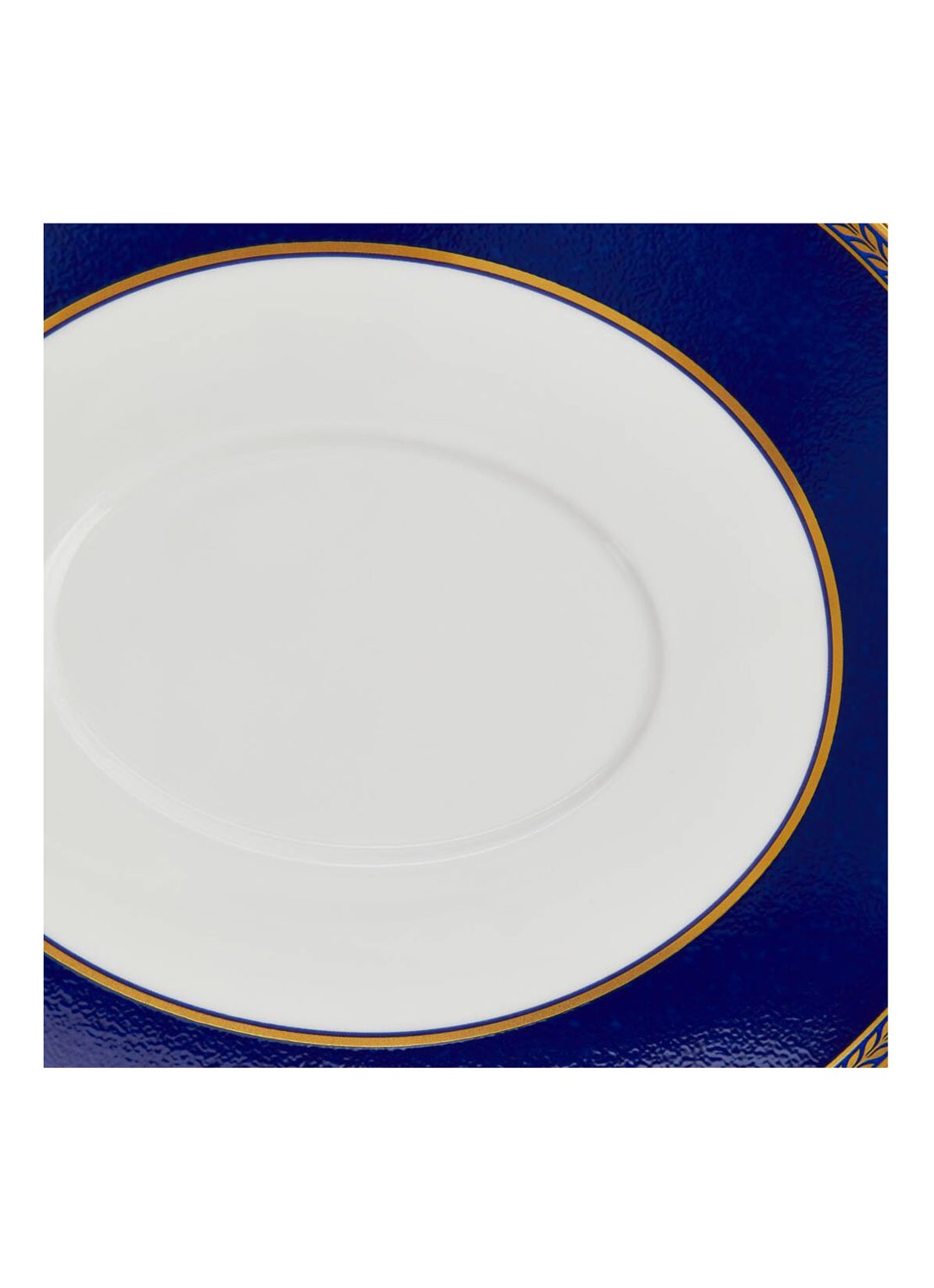 Wedgwood Renaissance Gold serveerschaal 21 cm - achterkant 4 royalblauw
