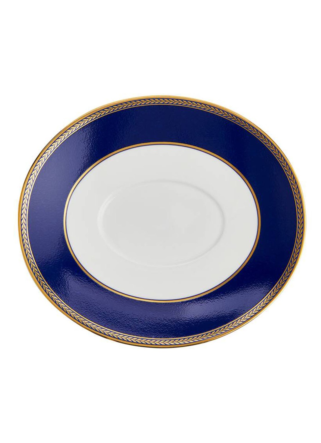 Wedgwood Renaissance Gold serveerschaal 21 cm - detail 3 royalblauw